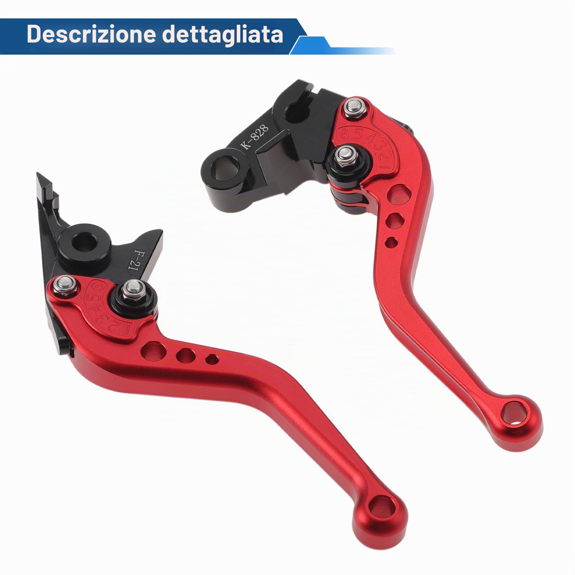 Leve Freno Frizione Corti Per Kawasaki Z750 2007-2012 1 Coppia