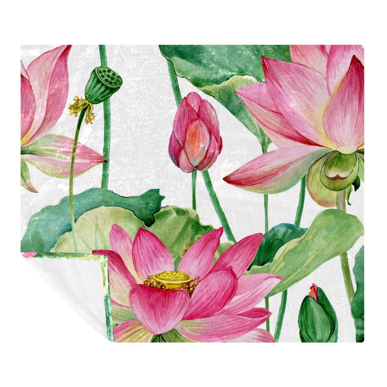 Couverture polaire douceur de lotus pour une ambiance cocooning