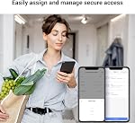 EZVIZ Security Smart Lock Deadbolt, Keyless Entry, App Remote Control, Emergency Power Supply, IP55 Waterproof, Smart Integration with EZVIZ Cameras, Sturdy Design, DL04