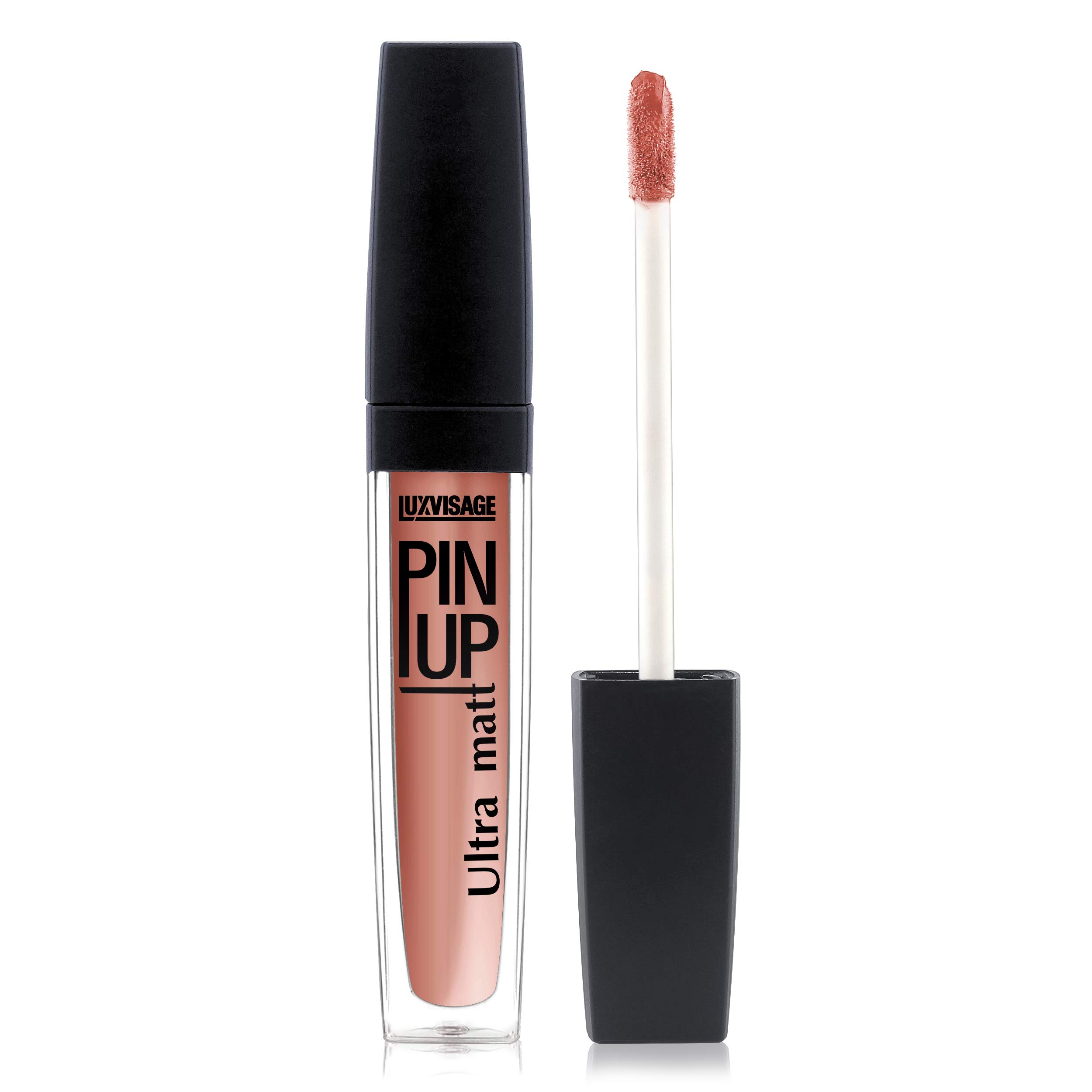 LuxvisageUltra Matte Long-Lasting Liquid Lipstick Pin Up with Vitamin E (Shade 24, Caramel Kiss)
