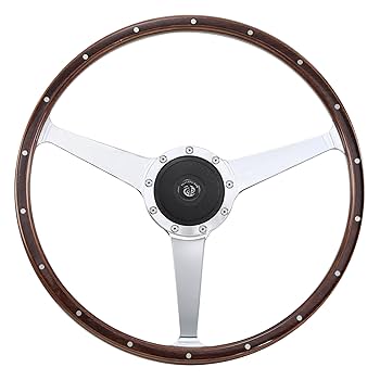 Amazon.com: 17'' Classic Riveted wood steering wheel