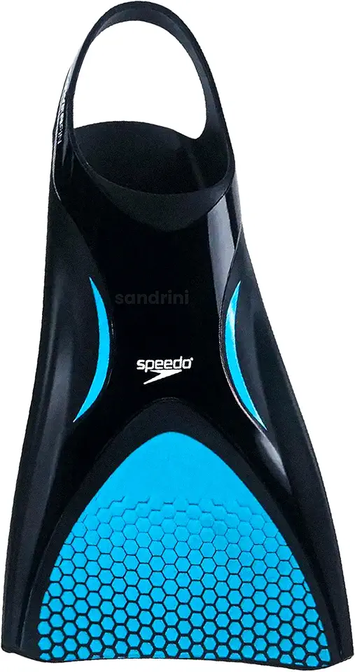 Nadadeira Calcadeira, Speedo, Power Fin, Silicone Ergonômico para Treinos de Força e Desempenho Aquático - Azul