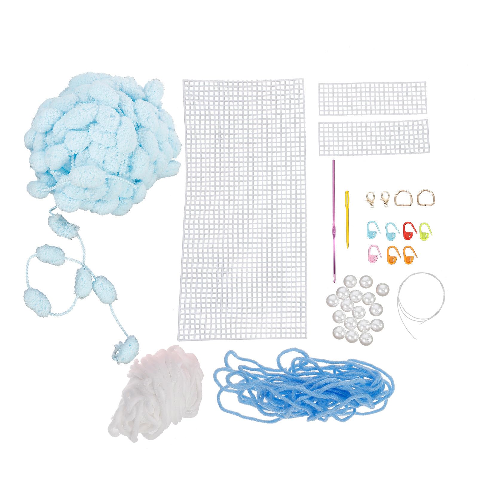 Materiales para Hacer Bolsos Tú Mismo, Kit DIY 1 Juego Azul