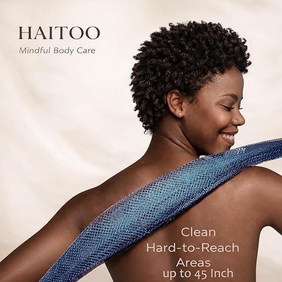 African Net Sponge Authentic Exfoliating Body Back Scrubber for Women Men
