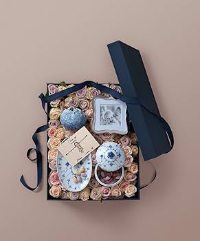 ロイヤルコペンハーゲン　ブルーフルーテッドプレイン　スクエアボックス　小物入れ ロイヤルコペンハーゲン ブルーフルーテッドプレイン スクエア