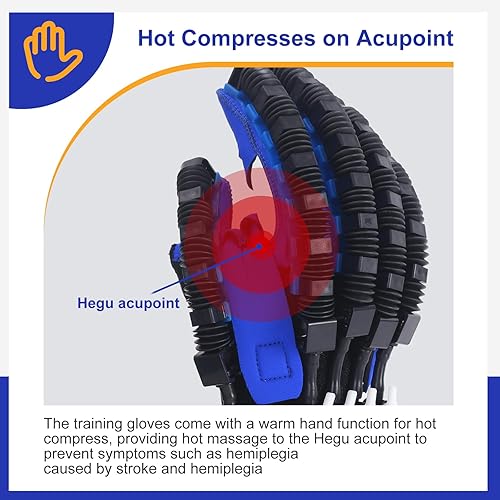 Miniatura 7 de Guante robot de rehabilitación para hemiplejia cerebral, equipo de recuperación de trazo para mano izquierda o derecha robótica con guante de espejo