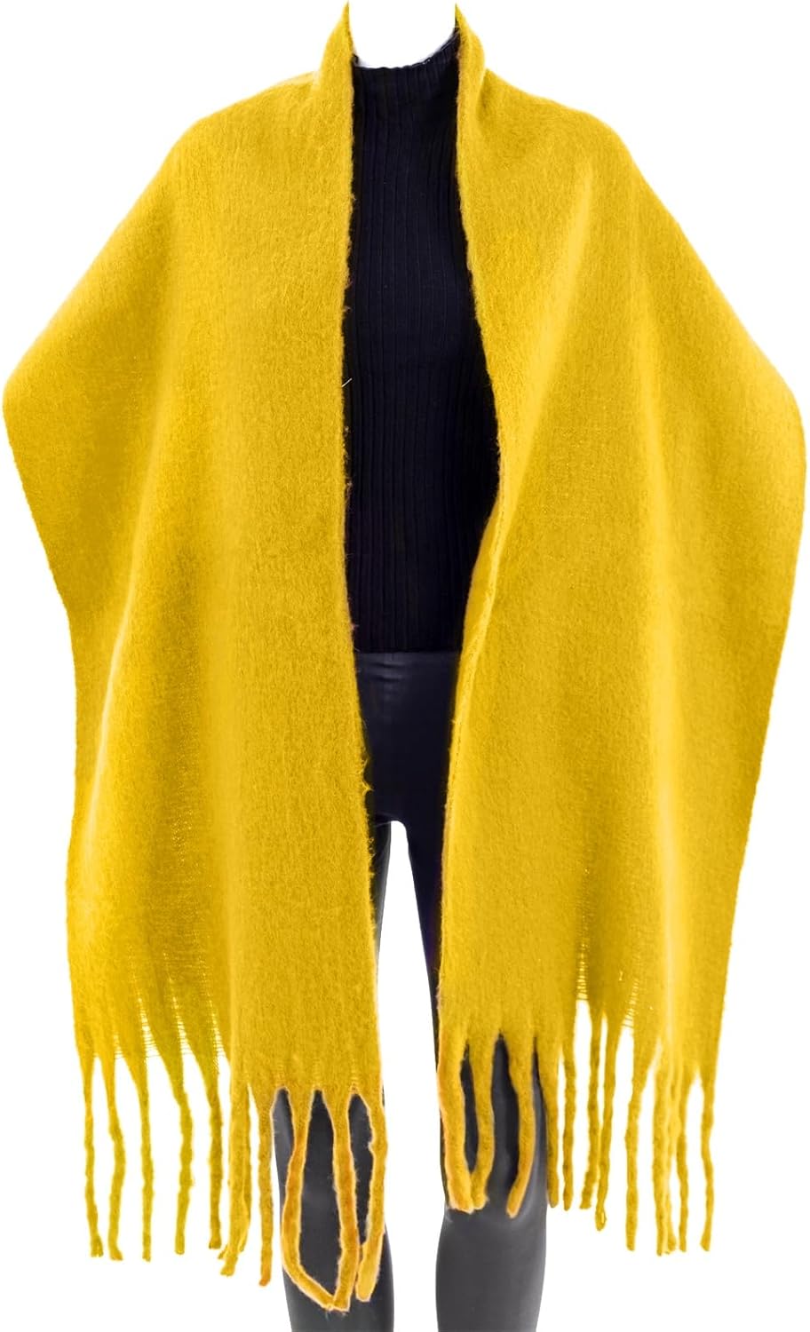 Winter Women Chunky Scarf Warm Blanket Big Thick Large Oversized Wrap Colorful Long Solid Scarves - Image 3