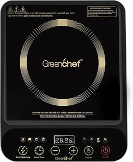 Greenchef Dice 2000 Watt LED Touch Panel, Timer & Power Consumed Indicator Induction Cooktop