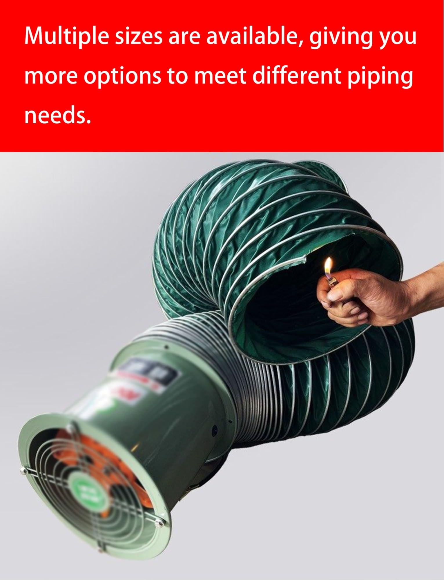 Manguera de conducto de aire flexible aislada de 27 pies, ignífuga, conducto de ventilación resistente para HVAC, secadora, escape
