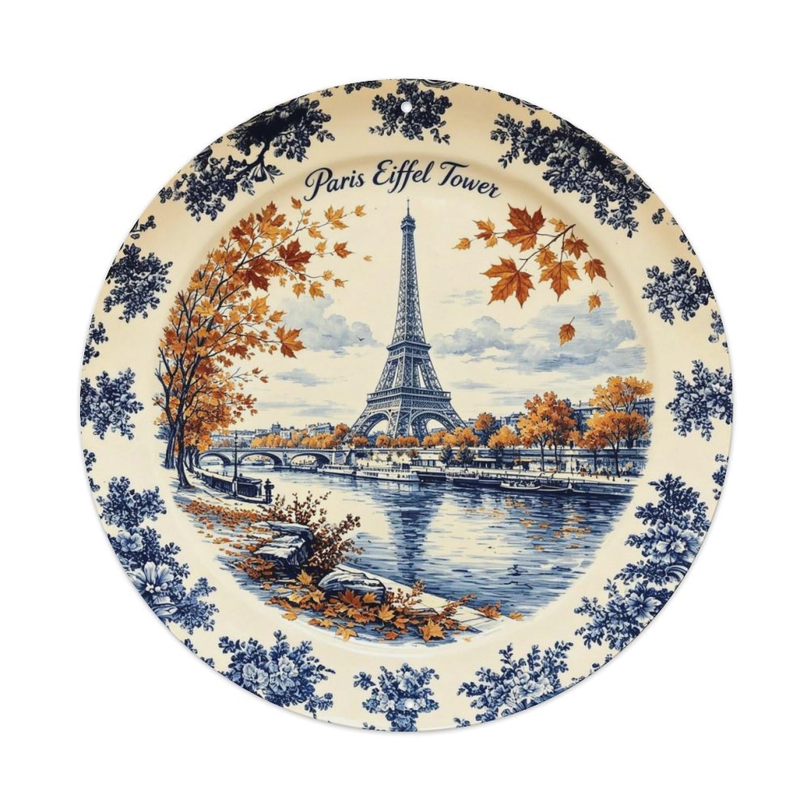 Paris Eiffel Tower Metal Tin Sign Plaque