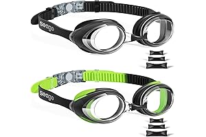 2-Pack Yuenree Swim Goggles w/ Protective Case