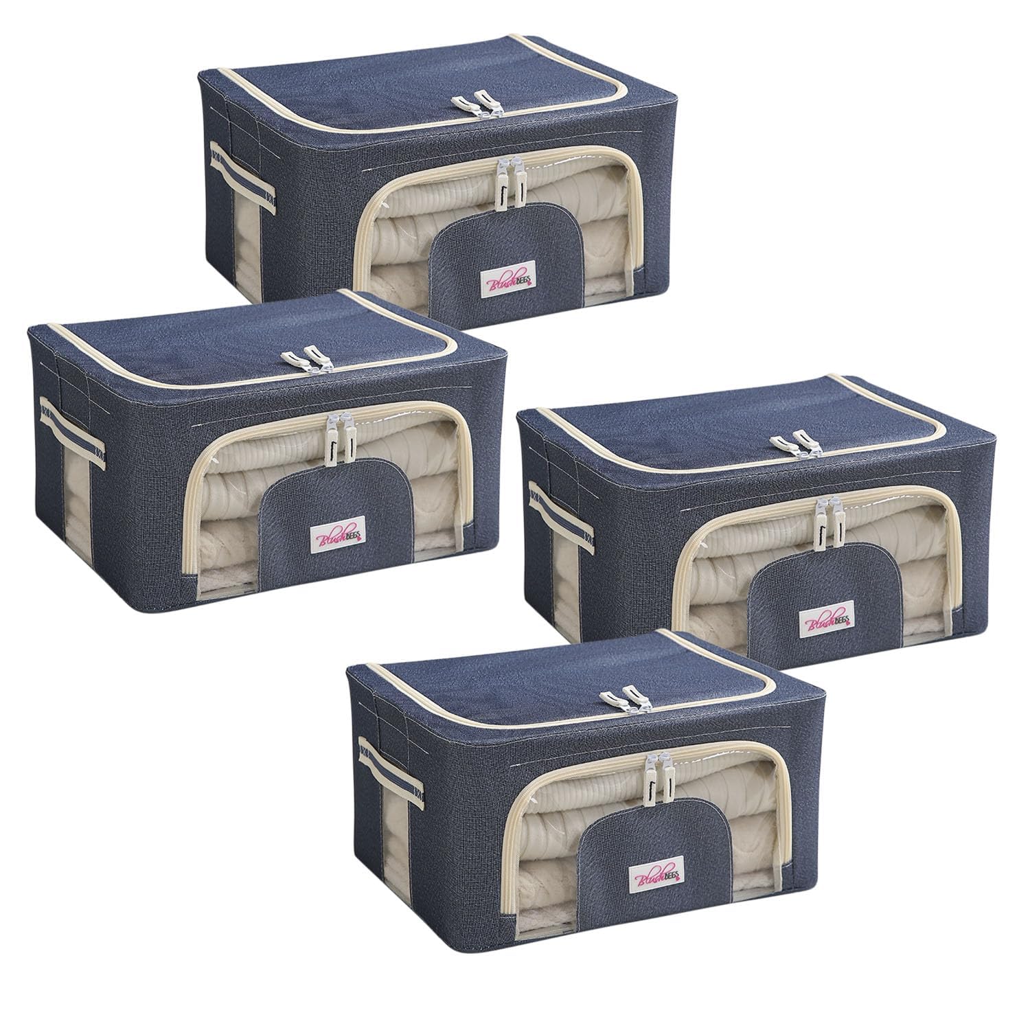 Safari Premium Saree Storage Box — durable polypropylene storage with fabric lining