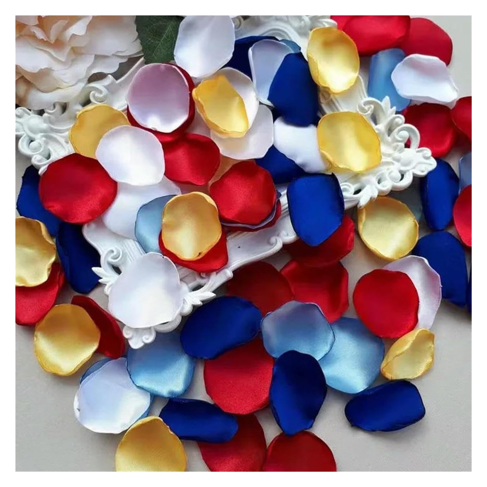 BPABDEITR Artificial Rose Petals 200 Pcs Multicolor Silk Satin(Mixed Color 03)