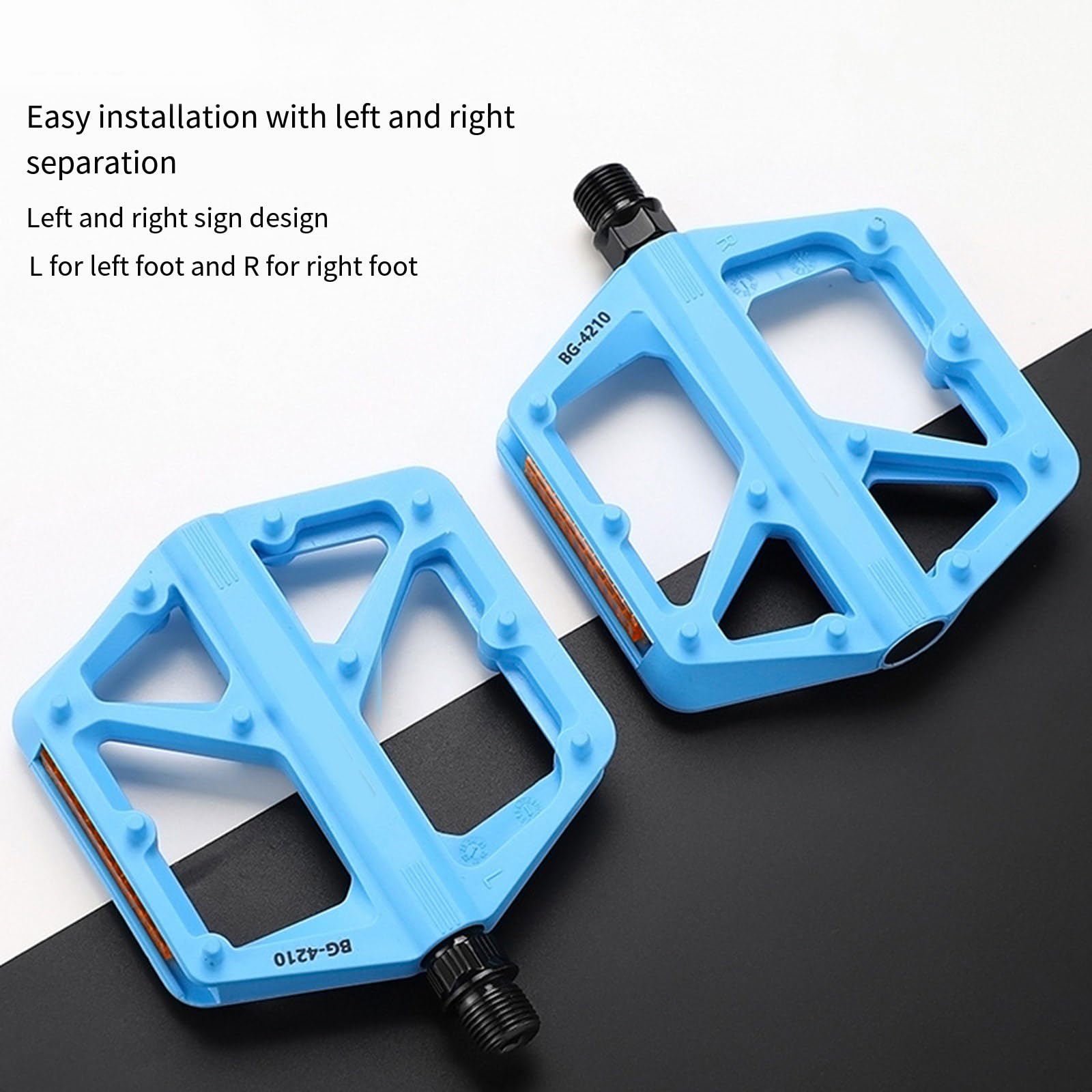 Pedali antiscivolo con cuscinetti durevoli da 2 pacchi Pedali professionali per bici da per mountain bike e ciclismo Cuscinetto sigillato