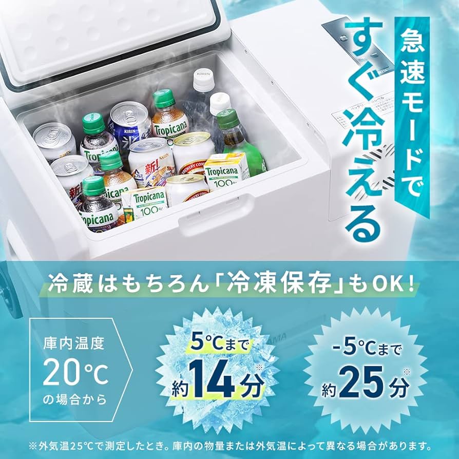 Amazon.co.jp: 【持ち運べる冷蔵庫】 アイリスオーヤマ ポータブル 
