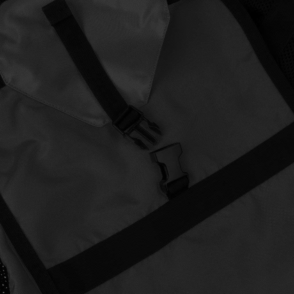 Heavy Duty Foldable Mesh Dive Bag Duffel Bag Storage Pouch for Diving Scuba Snorkeling Gear Black