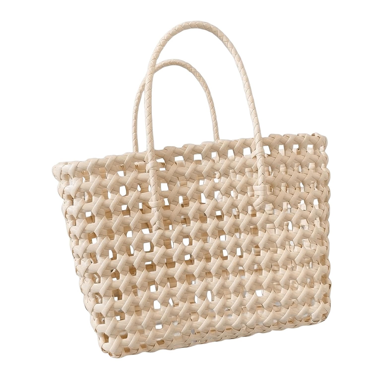 SNAPPSY Woven Handbag Fashion Satchel Summer Beach Tote for Holiday Commuting Picnic