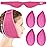 Hilph Face Ice Pack Wisdom Teech Ice Pack Head Wrap for Facial Oral Surgery Pain Relief for TMJ, Upgraded Large Jaw Ice Wrap with 4 Hot Cold Gel Packs for Tooth Extraction & Teeth Removed, Tonsil Red