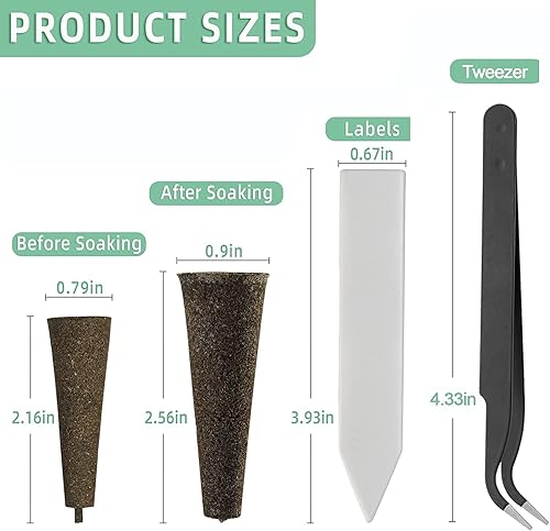 Miniatura 10 de Feyut Paquete de 30 esponjas de crecimiento, esponjas de repuesto para crecimiento de raíces, cápsulas de semillas compatibles con AeroGarden, kit