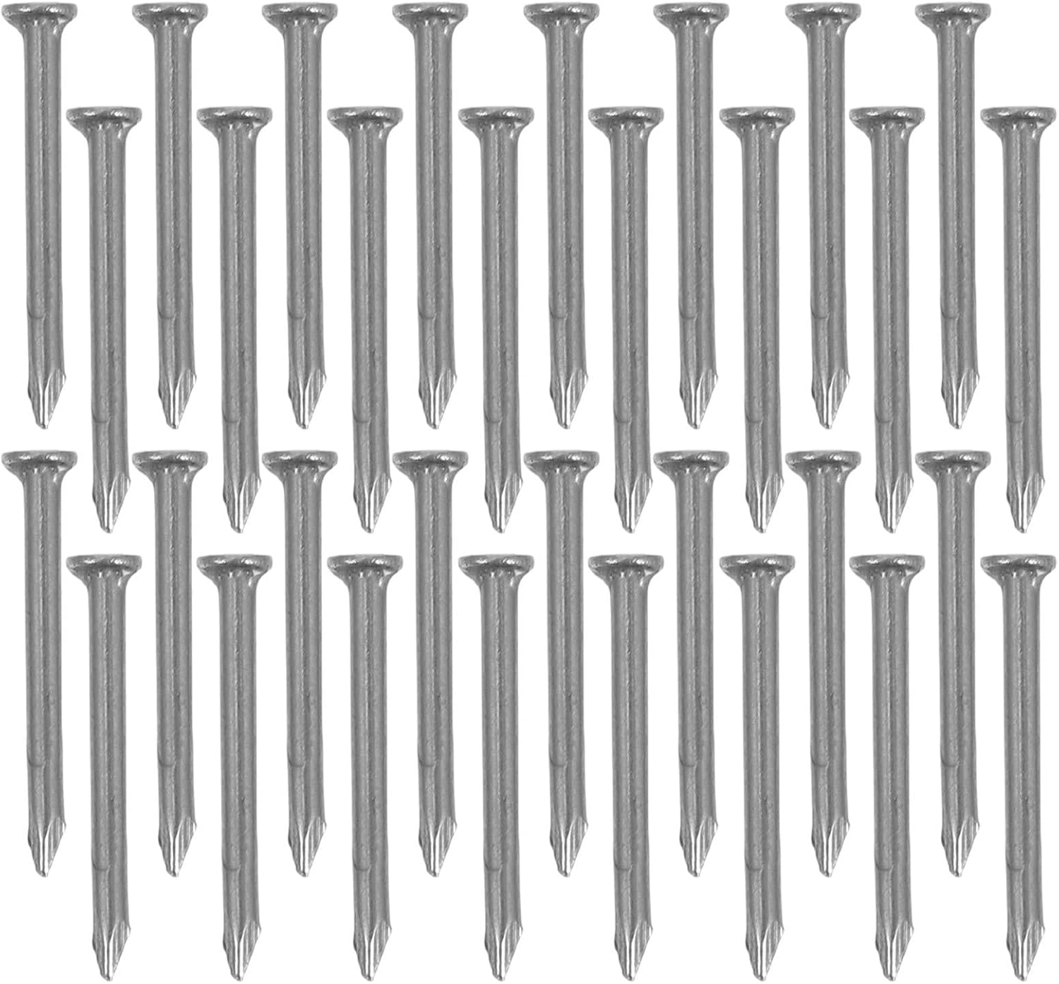 Amosfun 2000 Pcs Stainless Steel Point Tip Cement Nails for Walls and Woodworking, Lightweight Compact Design Concrete Nails for Home Improvement Projects