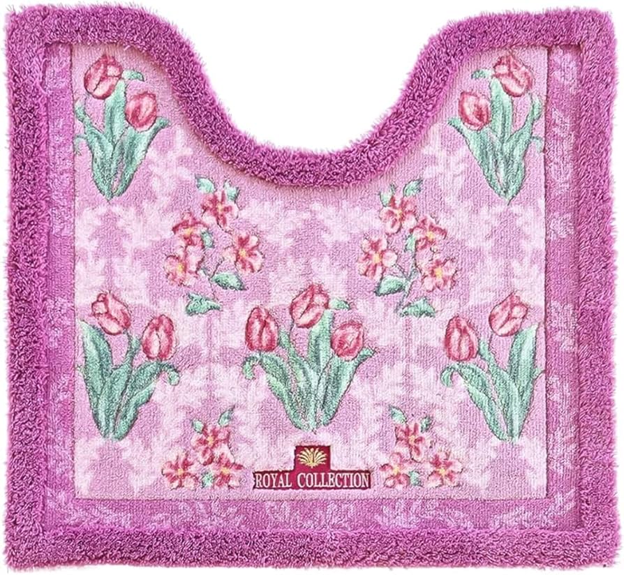 Amazon｜トイレマット 4点 セット 日本製 ピンク ドレニモ オカ