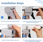epoxy Gun 50ml Two-Component Glue Gun 2:1or 1:1 epoxy Glue Gun Dispensing Gun, Suitable for 1:1/2:1double cartridges, with 8pcs Mixing Nozzle (1:1)