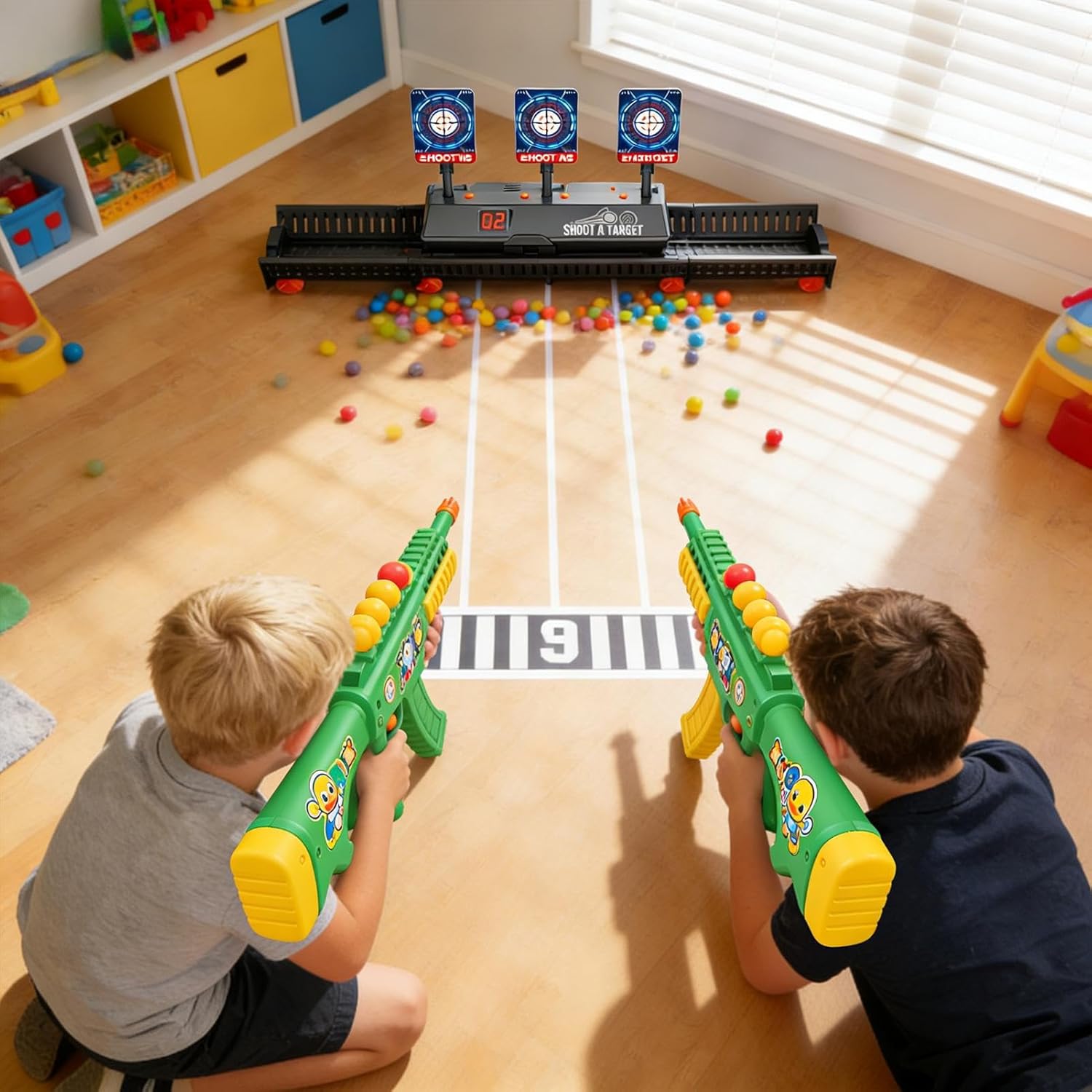 Auto Reset Targets - Moving Electronic Automatic,Digital Scoring Practice Target Toy - for Kids Teens Indoor Outdoor Home Backyard Birthday Christmas