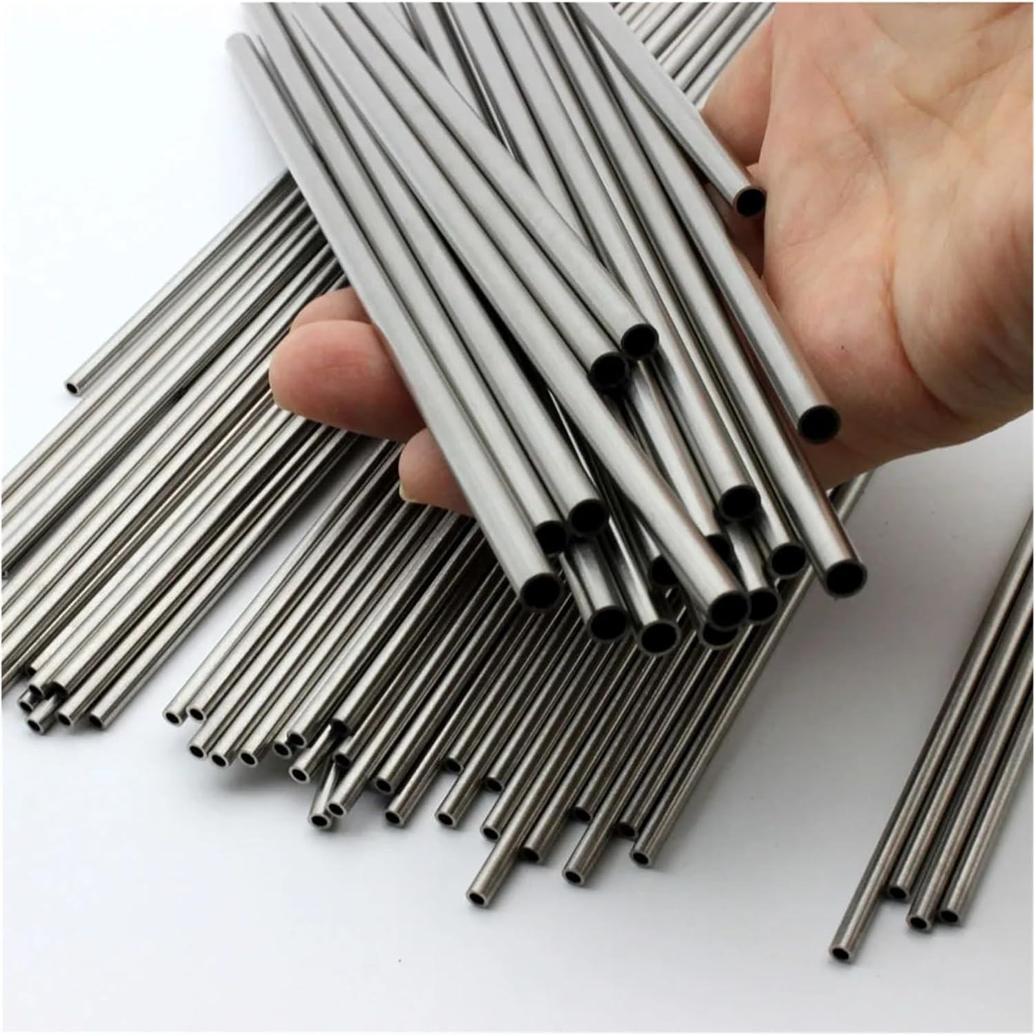 3PCS 304 Stainless Steel Seamless Capillary Tubes, 300mm Long Straight Round Tubes For Fuel Line Medical Instruments(OD5.5mm X ID3.5mm)