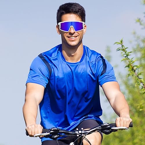 Miniatura 10 de DUCO Gafas de sol de ciclismo para hombres y mujeres polarizadas gafas de sol deportivas UV400 gafas de sol de béisbol gafas de sol anti arañazos