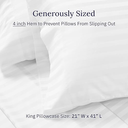 Miniatura 4 de California Design Den - Juego de 2 fundas de almohada (100% algodón, fibras largas), color natural