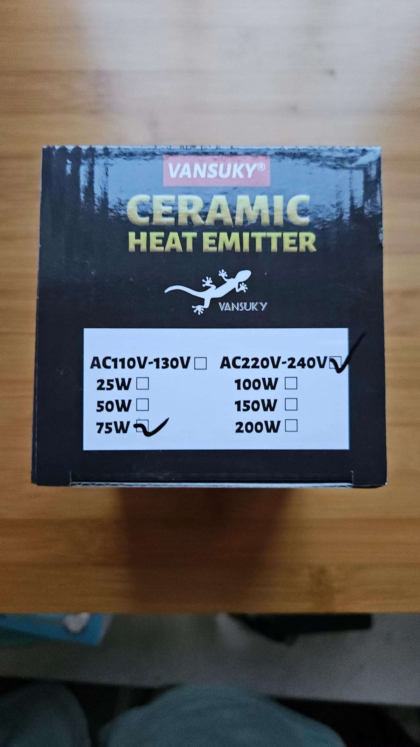 Vansuky 75W Lampe Chauffante en Céramique pour Reptiles et Animaux – Émetteur de Chaleur Infrarouge Sans Lumière, Durable, 220-240V – Idéal pour Lézards, Serpents, Poussins, Hamsters - 5