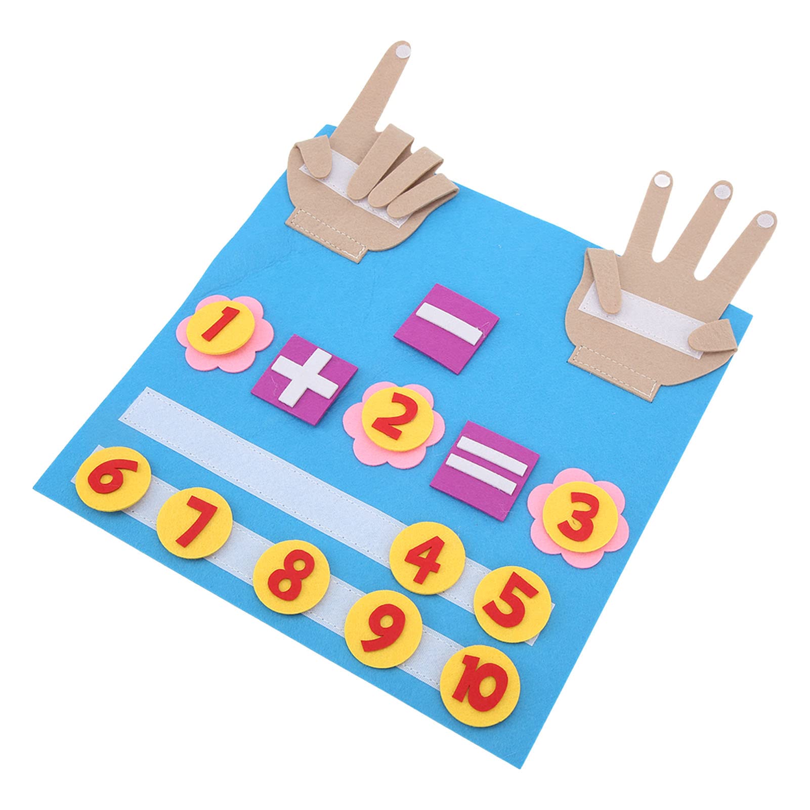 Zerodis The Numbers Work for Child Training, Additional and Subtraction Toys, Autistic, Bright Colors, Felt Bustle Book