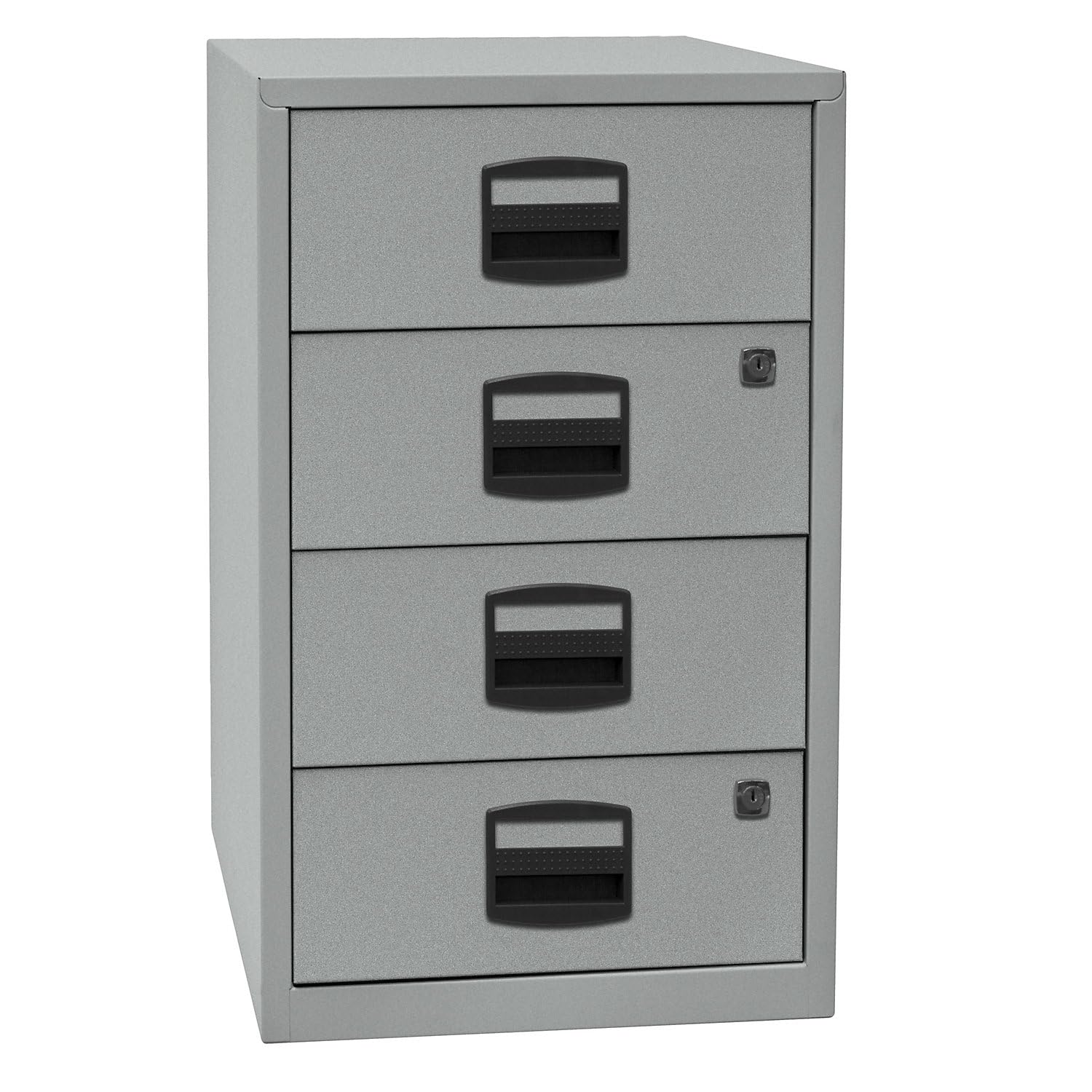 BISLEY | Armario Auxiliar PFA | 4 cajones universales, plateado