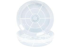 6 Pack 4 Inch Clear Plant Saucer Drip Tray