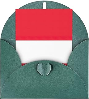 Austrian Flag Printing Notecards With Envelopes,Vertical Love Buckle Blank Pearl Paper Packaging Holiday Greeting