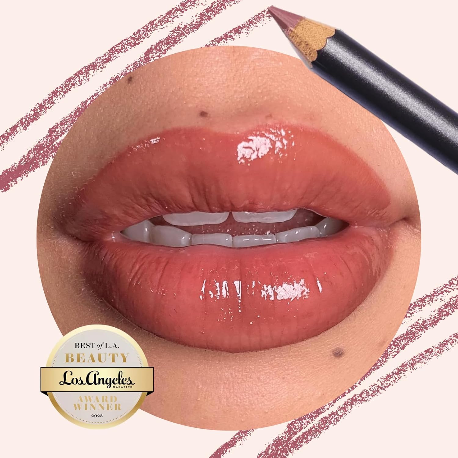 nude envie - Lip Liner - Smooth, Precise & Easy Application - Pigmented, Long-Lasting Lip Pencil - Add Definition - Prevents Feathering - Sharpenable - Vegan, Paraben-Free & Cruelty-Free - Elegant