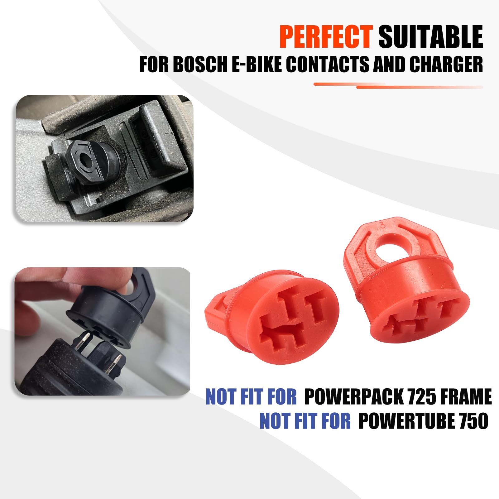 Besudo Protection Contact Batterie EBike Bosch SmartSystem – Capuchons Powertube 750 / Powerpack 545/725 Wh