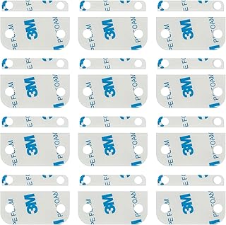 Replacement Adhesive for Ring Alarm Contact Sensor (2nd Gen), 12PCS Pre-Cut Double Sided Tape Compatible for Ring Door Sensor, Easy Installation & Strong Hold