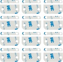 Replacement Adhesive for Ring Alarm Contact Sensor (2nd Gen), 12PCS Pre-Cut Double Sided Tape Compatible for Ring Door Sensor, Easy Installation & Strong Hold