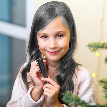 Hair Chalk Comb Temporary Dye for Kids, Washable & Fun for Parties