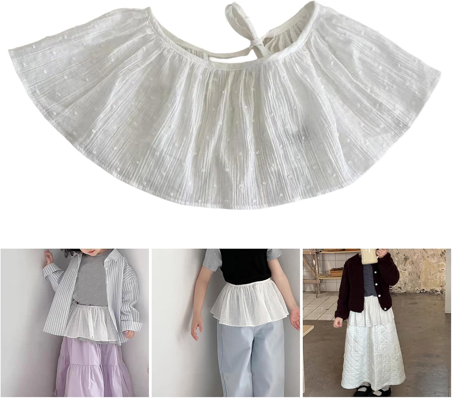Toddler Girls Skirt Butt Curtain with Ruffle Apron Design for Fashionable Look Comfortable Fit Ages 1-4 Years
