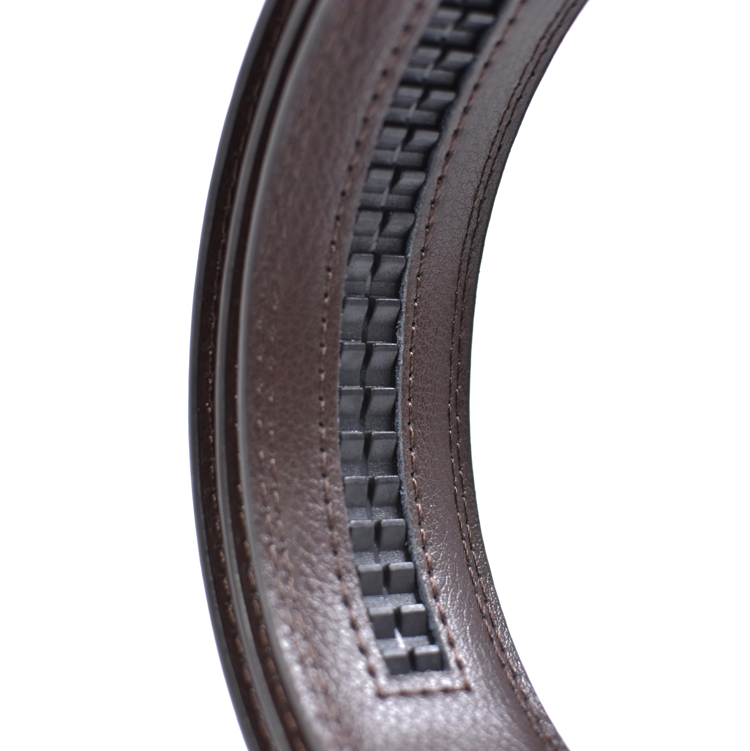 WildHorn Men's Genuine Leather Belt for Men| Premium Auto-Lock Buckle | Adjustable up to 48” | Formal & Casual Wear | Micro-Adjust Fit | Stylish Gift Box Included (COFFEE BROWN) - Image 3 thumbnail