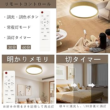 シーリングライト　インテリア　LED 8-10畳　寝室　調光　リモコン ar-dot_xdd12016