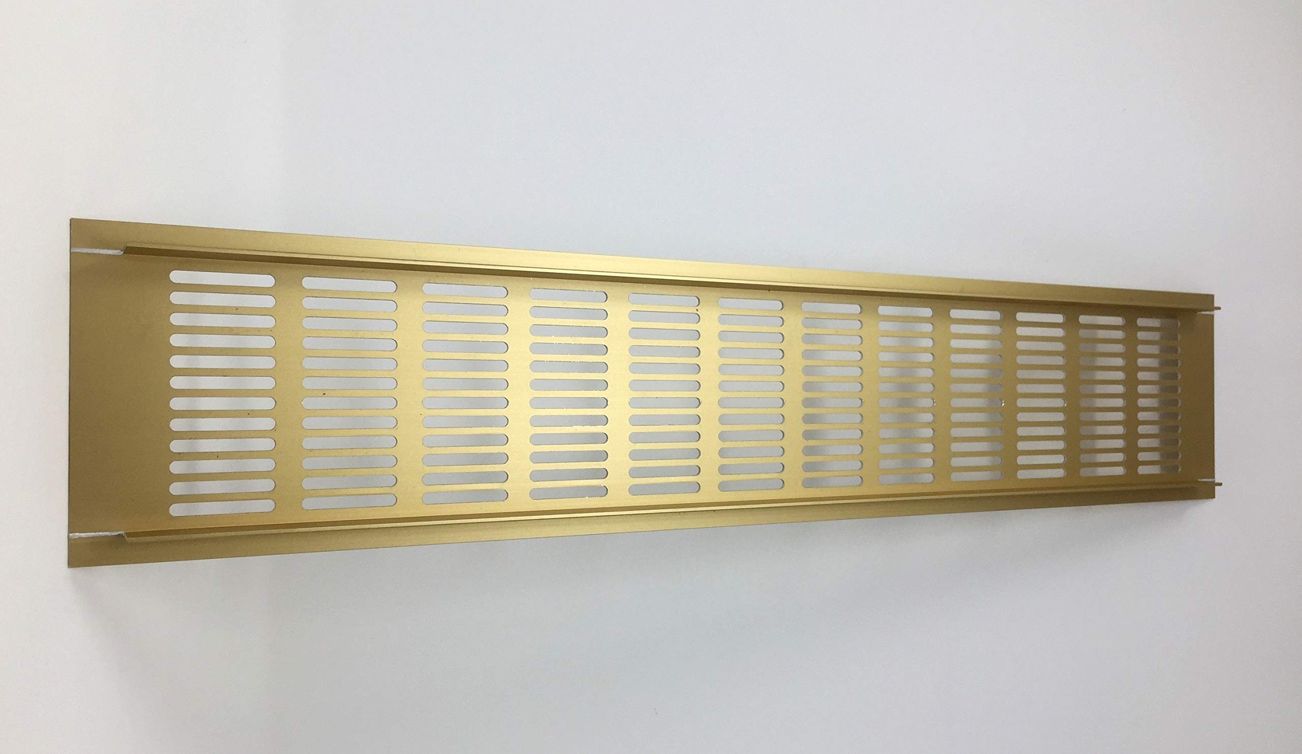 Buy 20" x 4" / 500x100mm Gold Kitchen worktop/Plinth Heat Vent Grill