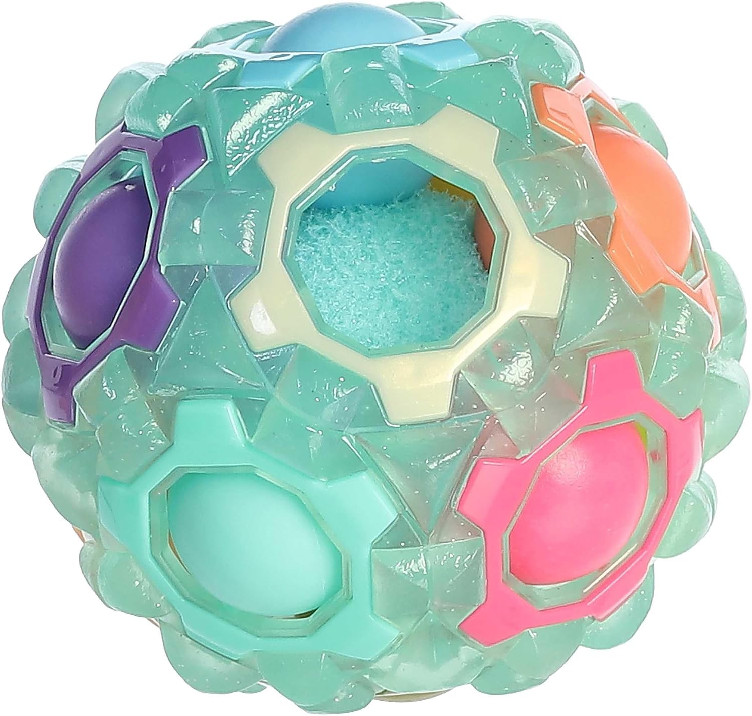 Aurora® Toys Engaging Toys Rainbow Puzzle Ball Toy - Endless Fun - Screen-Free Entertainment - 4 Inches