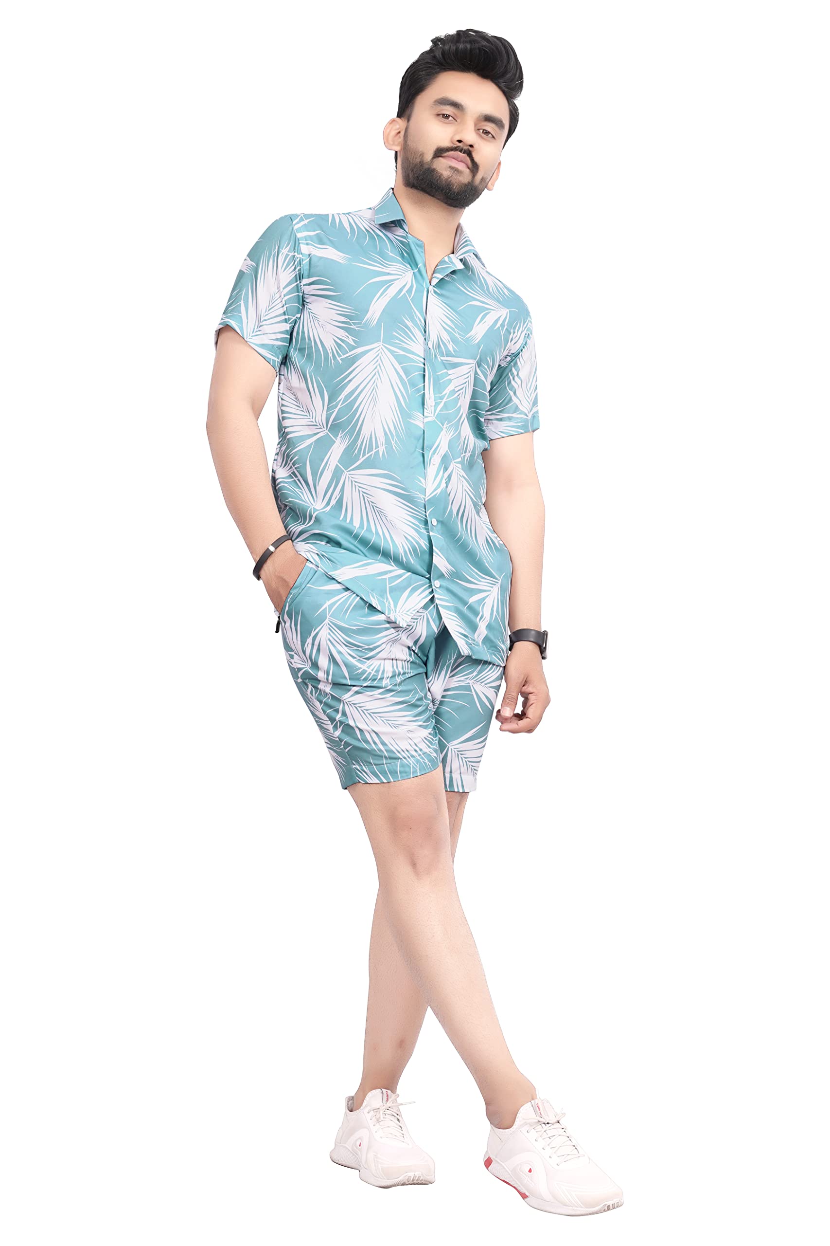 Buy Men's Rayon Cotton Digital Printed Summer Night Wear Launge Wear