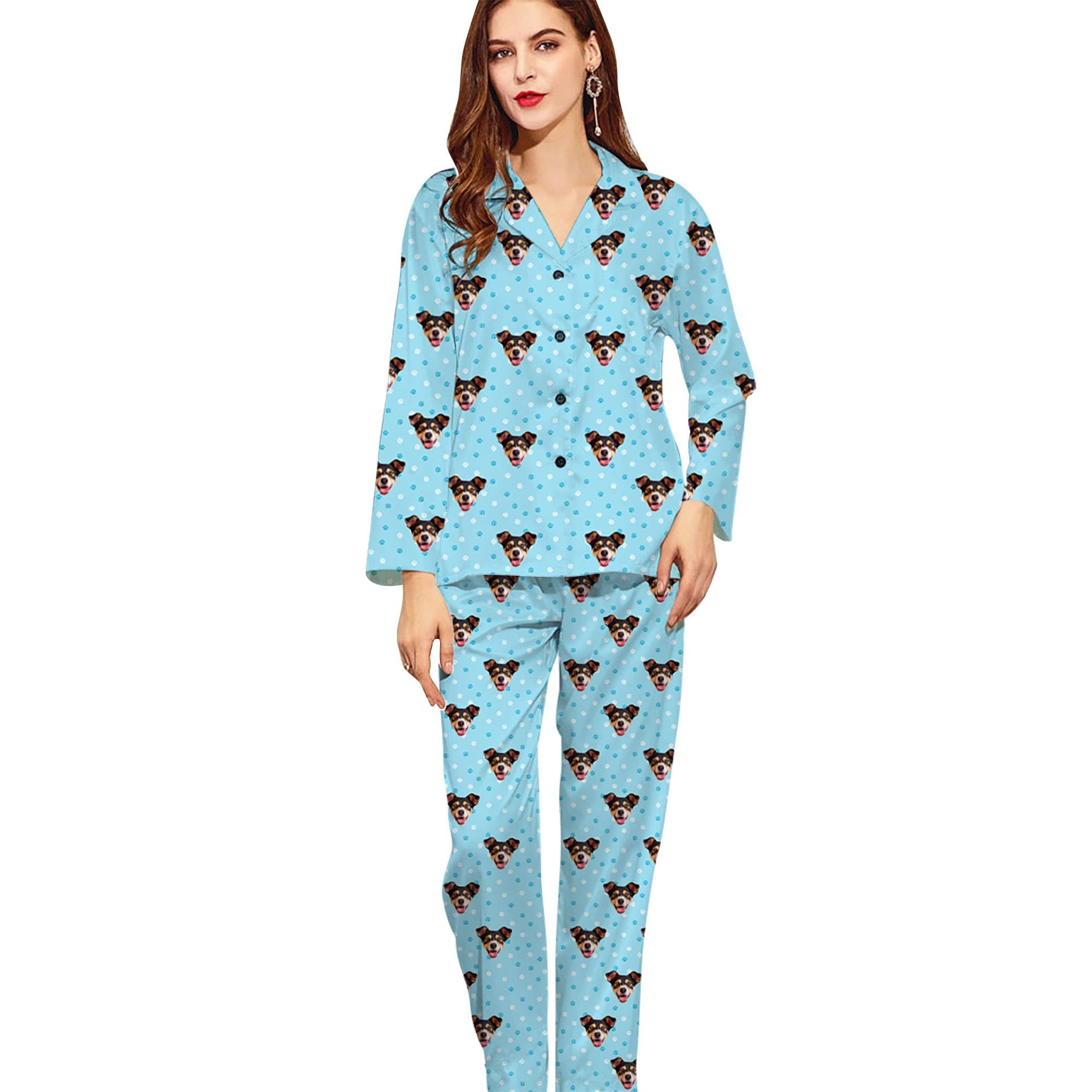 Personalized Pajamas For Women Custom Pet Pajamas For Pajama Party