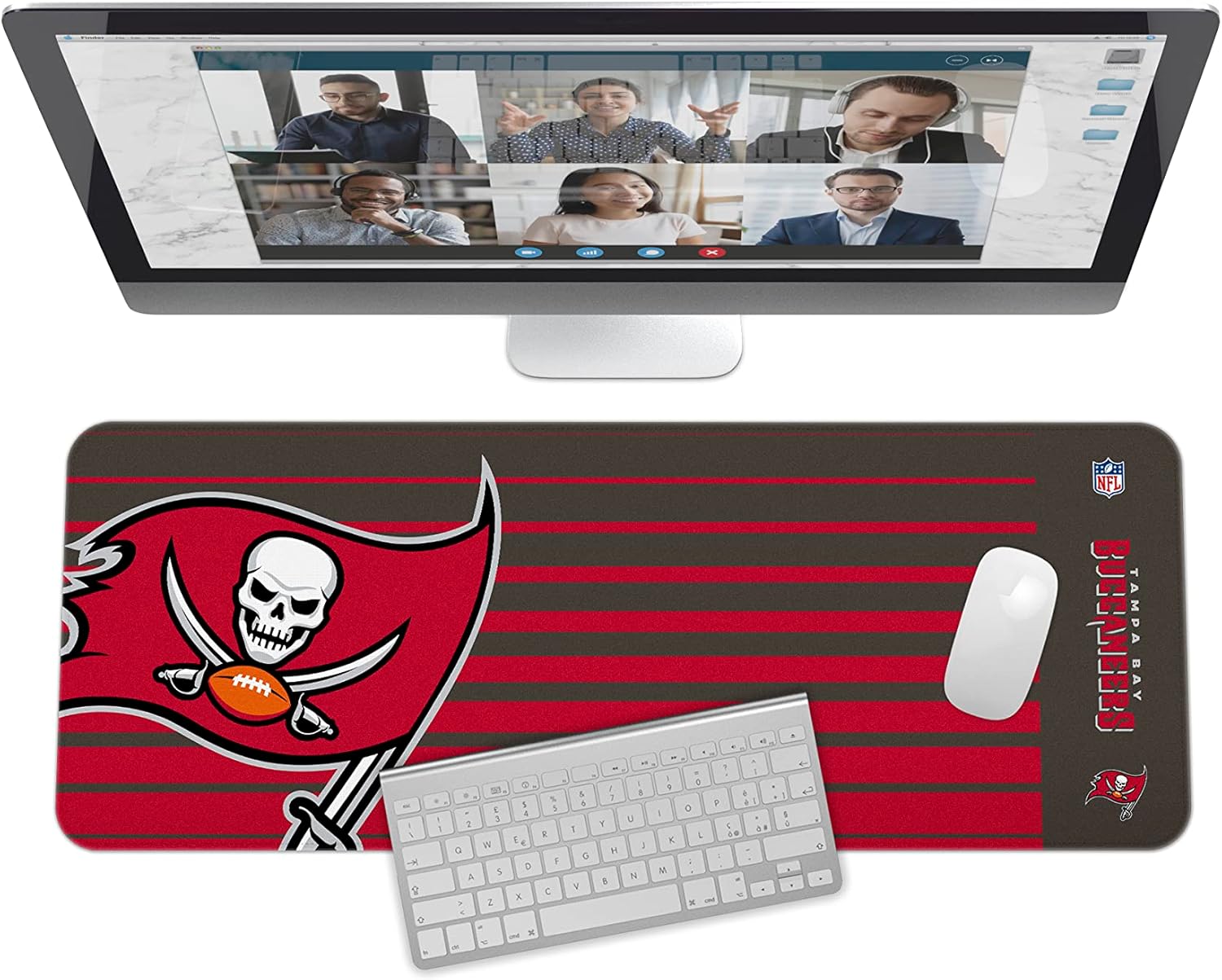SOAR NFL Unisex Multifunctional Desk Mat for Desktop, (31.5"x12") - Ultra Soft Fabric with Non-Slip Rubber Backer - Water Resistant & Durable Nylon Stitching - Officially Licensed NFL, Desk Pad 9 71SfFkqW+IL. AC SL1500