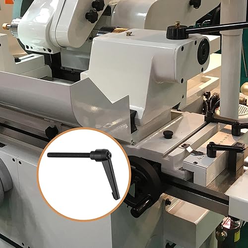 Miniatura 81 de uxcell 2 perillas ajustables M8 x 3.150 in, mango de rosca macho, botón de trinquete de liberación rápida, perno giratorio para maquinaria de torno