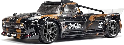 ARRMA Camión RC 18 Infracción 4X4 3S BLX 4WD All-Road Street Bash Resto-Mod Truck RTR (baterías y cargador no incluidos), dorado, ARA4315V3T1